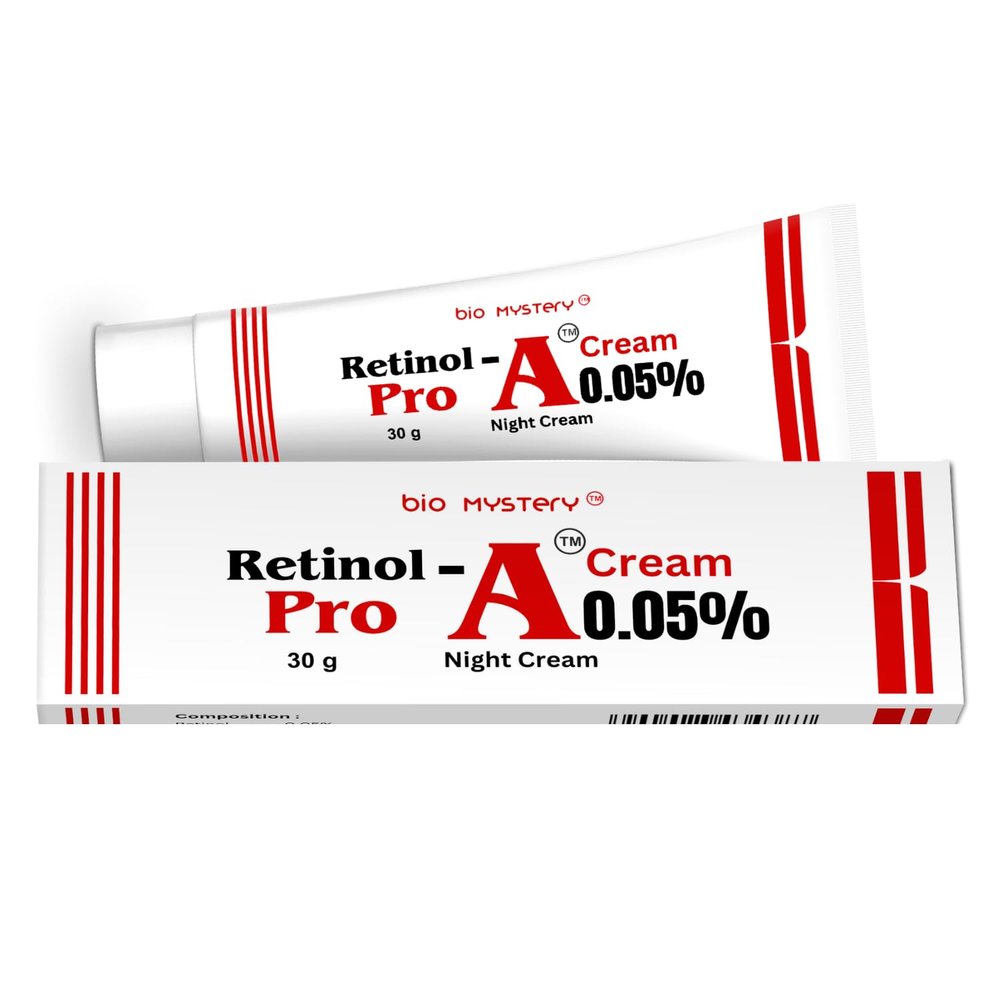 Bio Mystery Retinol Pro Night Cream 0.05 Vitamin A Fine Lines, Sun Spots, Anti-Aging (Retinol Pro Cream 0.05)