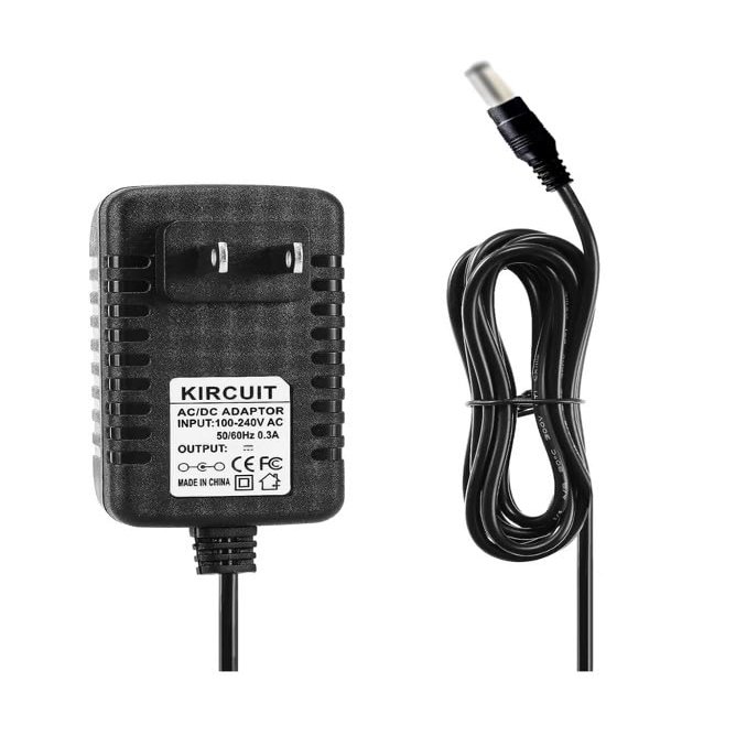 Kircuit AC/DC Adapter Compatible with Braun Epilator Silk-pil 9 9-985 SE 9-300 SE 9-020 9-890 9-880 9-720 9-030 9-020 9-521 9-961V 9-579 9-561 9-002 Trimmer Shaver 12V 400mA Power Supply Charger