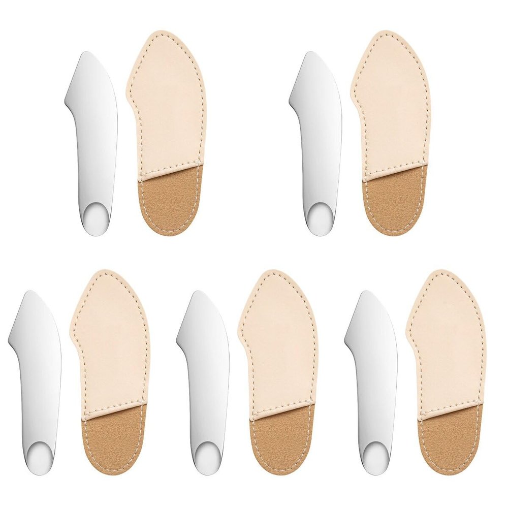 Baluue 5pcs Stainless Steel Makeup Spatula for Cosmetic Mixing Foundation Applicator Tool for Personal and Easy to Clean Ergonomic Design for Mixing Creams and Liquids