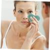 HAKIDZEL 3pcs Heart-Shaped Facial Cleansing Sponges for Women Exfoliating Deep Clean Soft Cosmetic Removal Pads Yellow Green and Pink for Skin Types view 3
