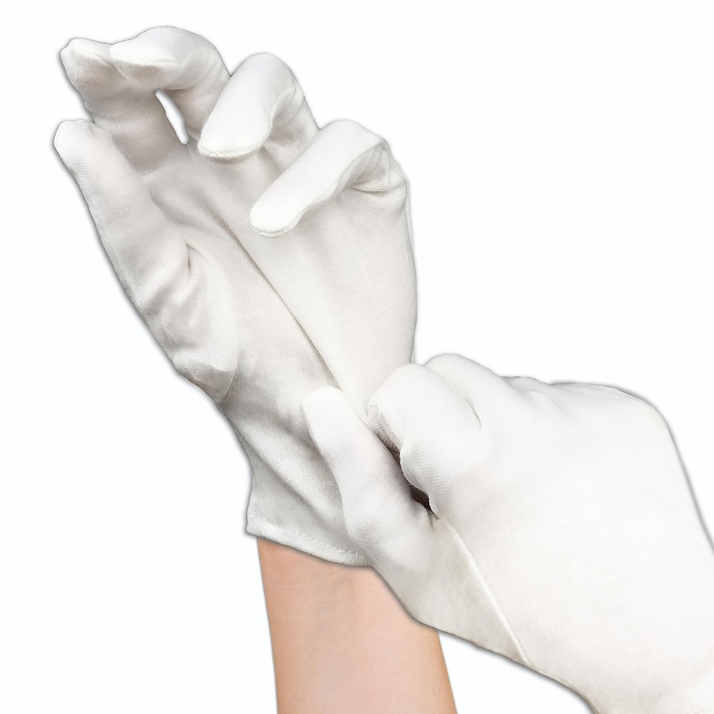 60 Pairs - Small - Gloves Legend White 100% Cotton Moisturizing Gloves for Dry Hand, Eczema - Sleeping Nighttime Cotton Cloth Moisturizing Gloves