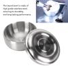 Stainless Steel Shaving Bowl with Lid - Beard Soap Bowl for Men, Durable & Anti-Slip Shaving Mug for Rich Lather, Perfect for Home & Salon Use view 3