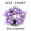 4PCS Girls Ballet Bun Covers Flower with Pearl Shaped Dance Snood Hair Net Accessories Mesh String Bobbles Elastic Band for Dancers Skating view 3
