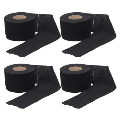 minkissy 4 Rolls Disposable Barber Neck Strips Barber Neck Paper Disposable Barber Paper Neck Strips for Hair Cutting & Stylist
