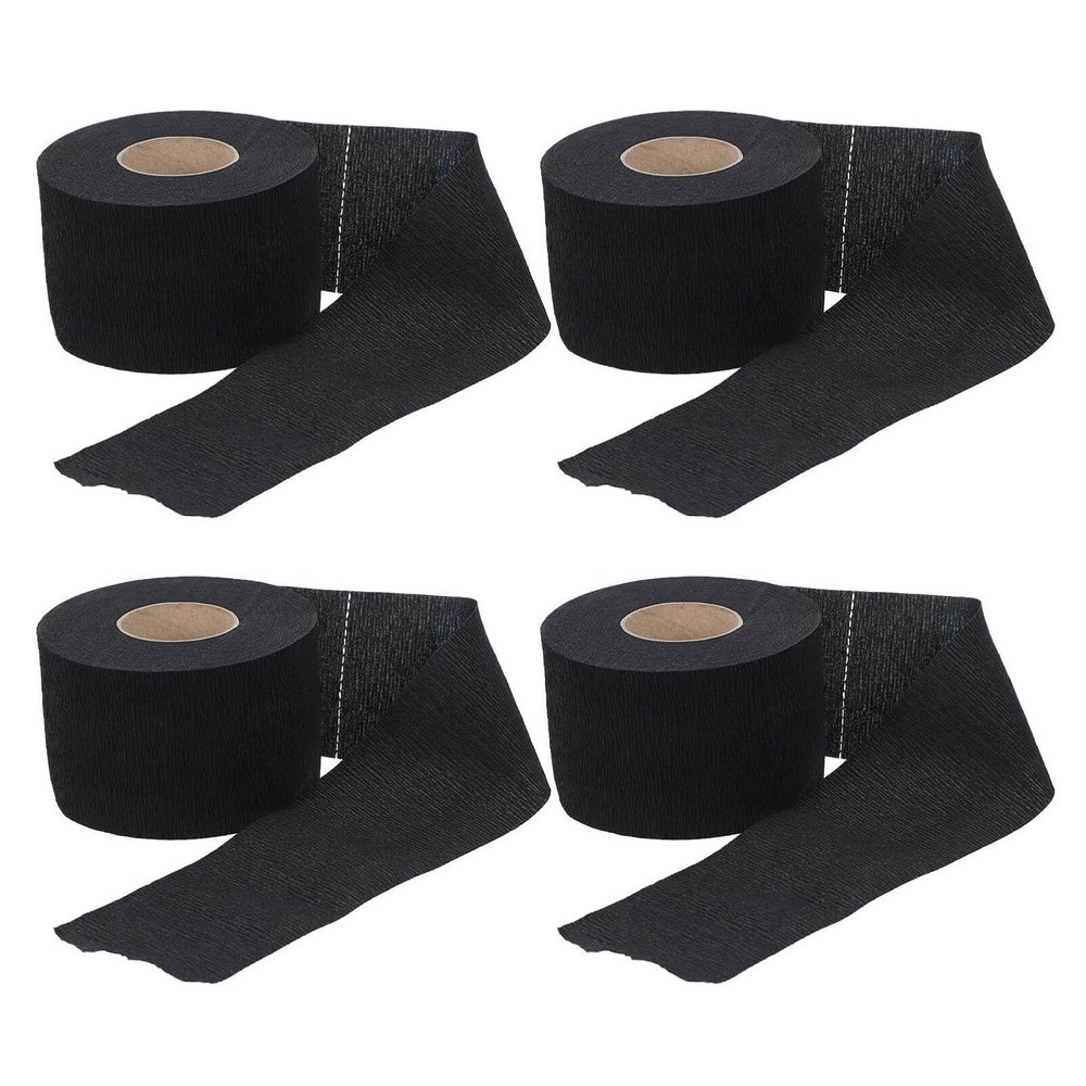 minkissy 4 Rolls Disposable Barber Neck Strips Barber Neck Paper Disposable Barber Paper Neck Strips for Hair Cutting & Stylist