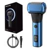 Electric Shaver for Men, Wet & Dry Shave, Turbo & Gentle Shaving Modes, 5 Blade Heads Waterproof Foil Shaver, Gifts for Men (Blue) view 1
