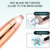 USB Electric Eyebrow Trimmer, Lipstick Hair Removal, Mini Beauty Tool, Effortlessly Create Perfect Eyebrow Shape (Golden) view 3