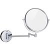 KJBIKBZPK Wall Mounted Makeup Mirror, Wall Mounted Vanity Cosmetic Mirror Two-Sided 360Swivel Extendable Bathroom Shaving Mirror 3X Magnifying,8inchsquarebottom (Color : 6inchsquarebottom) view 1