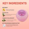 6 Pack Cute Lip Mask Sleeping Overnight for Dry Lips with Coconut Oil and Beeswax -Smoothing Hydrating Softening Plumoing Moisturizing with Small Lip Brush 6 Flavors Gift for Women 0.18 Oz view 3