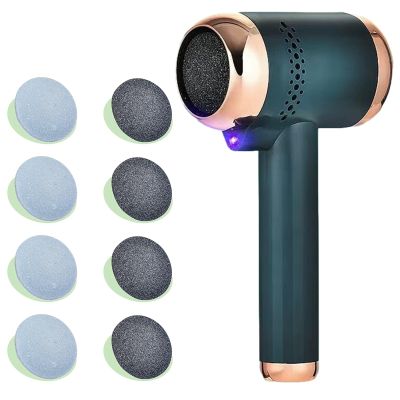 AKAIYUE Electric Callus Remover, Pedicure Tool for Feet for Men Women Dead Dry Crack Skin Calluses Electric Foot Callus Remover for Feet (Color : Green)