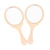 NOLITOY 2pcs Vintage Travel Makeup Mirror Compact Handheld Cosmetics Mirror for Women Wavy view 1