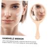 NOLITOY 2pcs Vintage Travel Makeup Mirror Compact Handheld Cosmetics Mirror for Women Wavy view 4