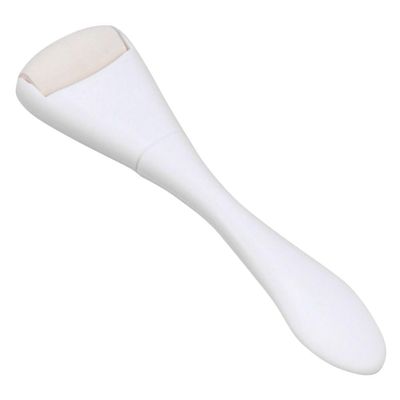 Baluue Volcanic Stone Double-Ended Facial Roller Oil Absorbing Skin Care Tool with Spoon Portable Face Massager for Oil Control and Radiant Complexion