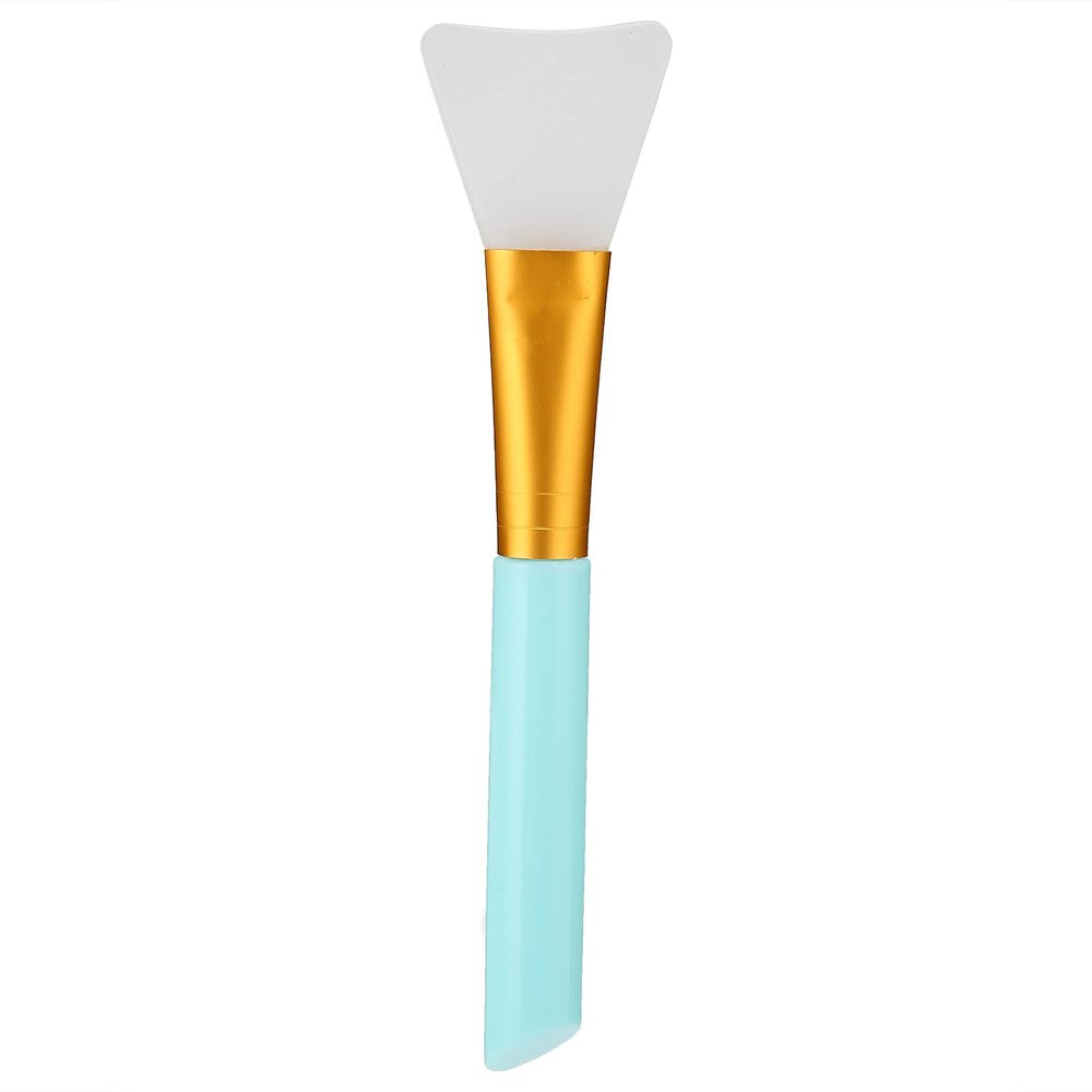 Soft Head Face Mask Brush, Soft Silicone Clay Mask Applicator for Foundation Cream Lotion, Makeup Facial Mud Masks Even Applicator, Face Mask Beauty Toolfor Beauty Salon Home Use, Blue