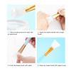 Soft Head Face Mask Brush, Soft Silicone Clay Mask Applicator for Foundation Cream Lotion, Makeup Facial Mud Masks Even Applicator, Face Mask Beauty Toolfor Beauty Salon Home Use, Blue view 3