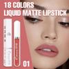evpct 1Pcs Nude Pink Liquid Matte Lipstick Lipgloss Set for Women, labiales mate 24 horas originales matte larga duracion 24 Hour Lipstick Lip Stains Long Lasting Waterproof 24, 01# view 2