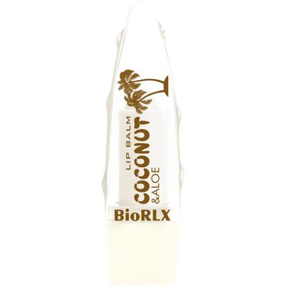BioRLX Coconut Oil Lip Balm - Natural Hydration with Coconuts Nourishing Properties for Everyday Lip Care (Coconut, 0.12 Ounce (Pack of 1))