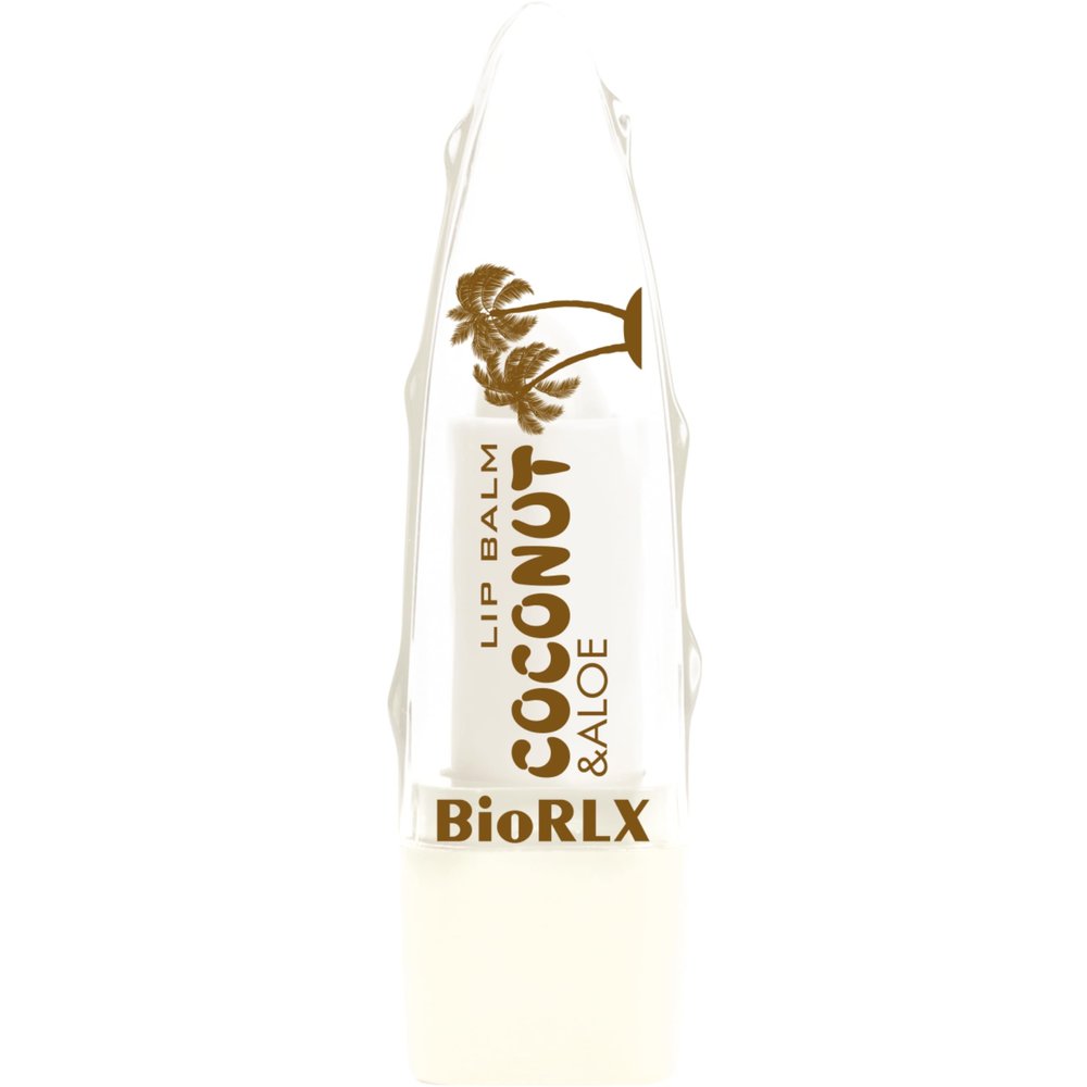 BioRLX Coconut Oil Lip Balm - Natural Hydration with Coconuts Nourishing Properties for Everyday Lip Care (Coconut, 0.12 Ounce (Pack of 1))
