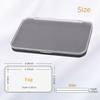 AJLTPA Magnetic Makeup Palette with Frosted Clear Top, 3Pack Empty Eyeshadow Dispensing Storage Box with 60Pcs Adhesive Metal Stickers for DIY Cosmetics Blush Powder-6.69"X4.41"Palette view 2