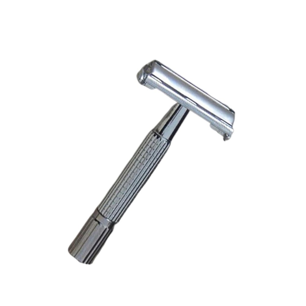 NOLITOY Classic Double-sided Manual Razor Holder for Men Vintage t Shape Shaving Machine with Blades Shaving Cream and Brush Lightweight Durable Design for Home and Travel Use