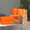 BOUTIQUO Ultra Soft Cotton Washcloths, Contains 12 Piece Face Cloths 12x12 inch, Ideal for Everyday use Face Towels, Compact & Lightweight Multi Purpose Washcloths - Orange view 3