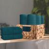 BOUTIQUO Ultra Soft Cotton Washcloths, Contains 12 Piece Face Cloths 12x12 inch, Ideal for Everyday use Face Towels, Compact & Lightweight Multi Purpose Washcloths - Teal view 3