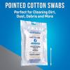 Jonard Tools CWP-125 Pointed Cotton Swabs for Detailed Cleaning Delicate Fiber Optic Equipment and V-Grooves, Pack of 125 view 2