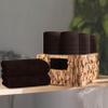 BOUTIQUO Ultra Soft Cotton Washcloths, Contains 12 Piece Face Cloths 12x12 inch, Ideal for Everyday use Face Towels, Compact & Lightweight Multi Purpose Washcloths - Chocolate Brown view 3
