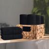 BOUTIQUO Ultra Soft Cotton Washcloths, Contains 12 Piece Face Cloths 12x12 inch, Ideal for Everyday use Face Towels, Compact & Lightweight Multi Purpose Washcloths - Black view 3