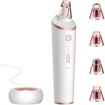 Blackhead Remover Pore Vacuum Cleaner Acne Comedo Extractor USB Rechargeable Blackhead Suction Tool with 4 Probes and 4 Adjustable Suction Level for Blackhead Whitehead Acne RemovalSafe, effective, p