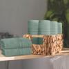 BOUTIQUO Ultra Soft Cotton Washcloths, Contains 12 Piece Face Cloths 12x12 inch, Ideal for Everyday use Face Towels, Compact & Lightweight Multi Purpose Washcloths - Jade view 3