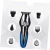 FOMIYES 1pc USB Charging Multi-Function Hair Cutting Set Electric Nose Hair Shaver Beard Trimmer Blades Portable Grooming Kit for Men Black view 2