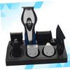 FOMIYES 1pc USB Charging Multi-Function Hair Cutting Set Electric Nose Hair Shaver Beard Trimmer Blades Portable Grooming Kit for Men Black view 3