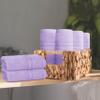 BOUTIQUO Ultra Soft Cotton Washcloths, Contains 12 Piece Face Cloths 12x12 inch, Ideal for Everyday use Face Towels, Compact & Lightweight Multi Purpose Washcloths - Purple view 3