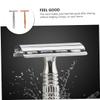 FOMIYES 2pcs Manual Double-edged Metal Traditional Shaving Tool for Men Includes Gold Silver for Home and Travel view 3