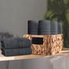BOUTIQUO Ultra Soft Cotton Washcloths, Contains 12 Piece Face Cloths 12x12 inch, Ideal for Everyday use Face Towels, Compact & Lightweight Multi Purpose Washcloths - Charcoal Grey view 3