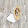 Caroline's Treasures Bichon Frise and Flowers Compact Mirror Decorative Travel Makeup Mirror for Women Girls Gifts Pocket Makeup Mirror Folding Handheld view 2