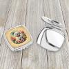 Caroline's Treasures Bichon Frise and Flowers Compact Mirror Decorative Travel Makeup Mirror for Women Girls Gifts Pocket Makeup Mirror Folding Handheld view 3