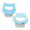 Happyyami 2pcs Pet Grooming Combs Wear-resistant Dog Massage Brushes Compact Design for Removal for Cats and Dogs Includes Cat Face Cloud Shape Combs view 1