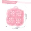 COLLBATH 2pcs Silicone Body Scrubber Exfoliating Scalp Massage Brush for Women Soft Design Multi-Functional Cleansing Tool Purple and Pink for Gentle Bathing view 2