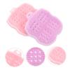 COLLBATH 2pcs Silicone Body Scrubber Exfoliating Scalp Massage Brush for Women Soft Design Multi-Functional Cleansing Tool Purple and Pink for Gentle Bathing view 4