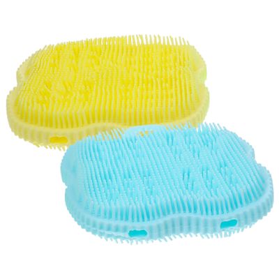 NOLITOY 2pcs Body Brush Silicone Scrub Brush for Shower Bath Exfoliating Spa Tool Soft Bristles