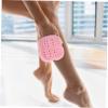 HAPINARY 2pcs Bathroom Supply Kit Silicone Loofah Sponge Shower Scrubber Body Brush for Exfoliating Cleansing view 4