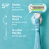 Gillette Venus Extra Smooth Razor for Women, Includes 1 Reusable Razor Handle + 4 Refills, 5-Bladed, Ergonomic No-Slip Gel Handle and Shower Holder, Holiday Gifts for Women view 3