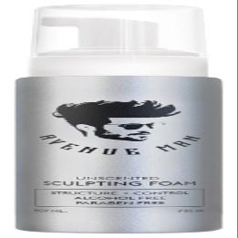 Avenue Man Unscented Sculpting Foam - Frizz Control & Firm Hold Hair Mousse for Men - Styling Hair Products - Mens Mousse for Hair Styling with No Crunch, Clean Texture & Long-Lasting Lift - 7 oz
