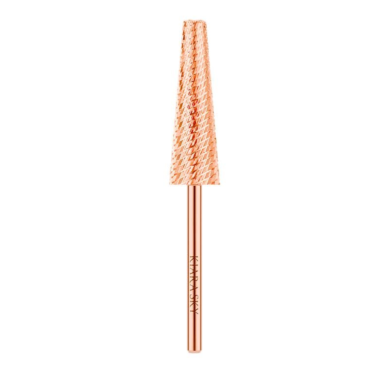 Kiara Sky XL 5-in-1 Medium Nail Drill Bit| 3/32"" Carbide Extra Long Multi-use Bit | 2-way Rotate Left and Right Handed - Rose Gold