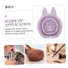 FOYTOKI 2pcs Makeup Brush Cleaner Bowl Rabbit Shaped Silicone Hanging Makeup Brush Cleaner view 3