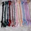 TTYAO REII Bow Lace Headband Lolita Fashion Maid Hairband Pearl Chains Headdress Lolita Dress Hair Accessories (Black) view 4