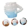 Beatifufu Ceramic Shaving Bowl for Men Portable Foaming Cup Comfortable Shaving Experience for Everyday Use for Father Day view 3
