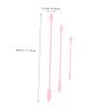 DECHOUS 3pcs Silicone Makeup Spatula Set for Cosmetics Lotion and Application Easy to Clean Non-stick Beauty Tools Pink for Skincare and Makeup Use view 4
